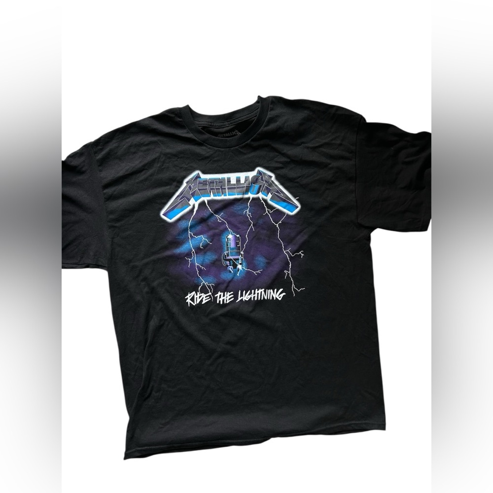 ✨ Ride The Lightning Metallica black cotton t-shirt✨